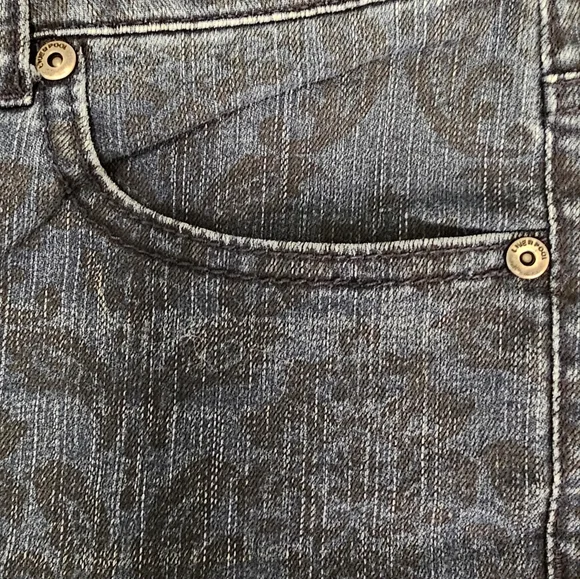 Liverpool Jeans Company Black Patterned Straight Leg Jeans - Picture 5 of 10